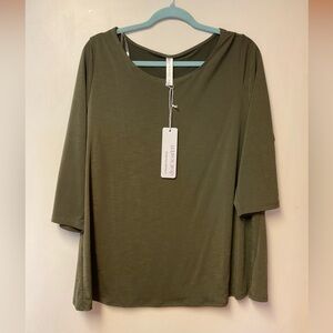 Forest Green Long Sleeve Top